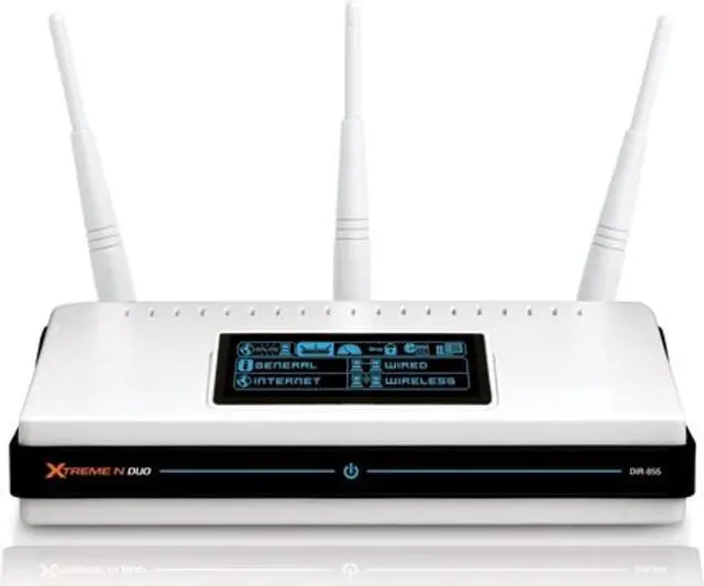 Alt view image 2 of 5 - D-Link DIR-855 Extreme-N Duo Dual-Band Draft 802.11n Media Router,white (DIR-855)