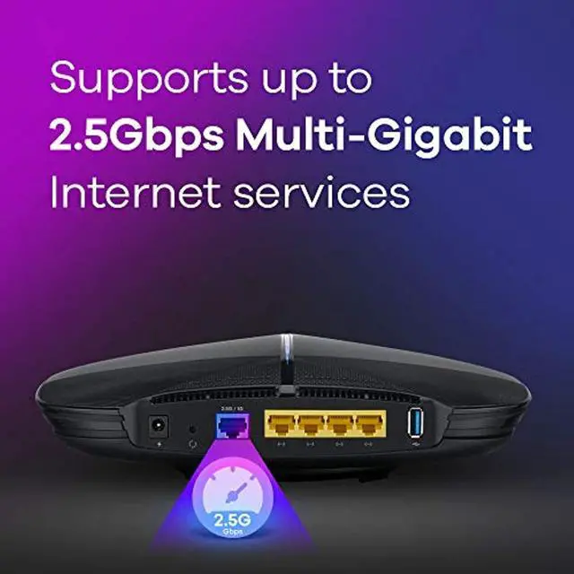 Alt view image 4 of 5 - Zyxel Armor G1 Multi-Gigabit AC2600 WiFi Router - Large Home Coverage. 1 x 2.5Gbps WAN Port, 4 x Gigabit Ethernet Ports, 1x USB3.0 Port. OpenVPN and WPA3 [NBG6818]