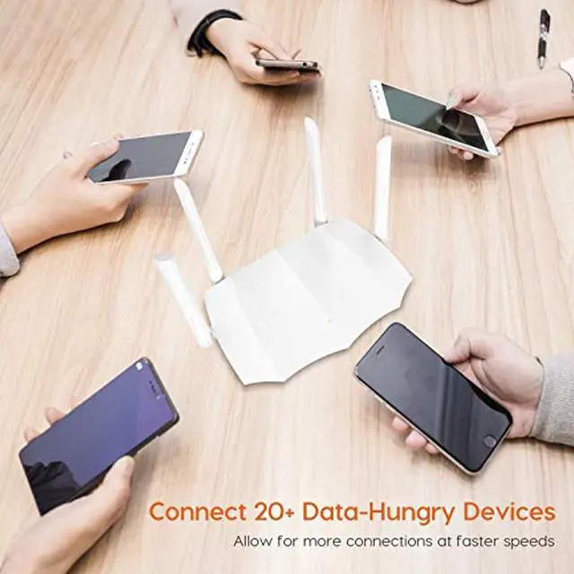 Alt view image 2 of 5 - Tenda AC1200 Smart WiFi Router | Dual Band Wireless Internet Router | AP Mode| IPv6 | Guest WiFi, and Parental Controls | various scenarios | (AC5V3.0), White