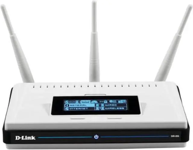 Main image of D-Link DIR-855 Extreme-N Duo Dual-Band Draft 802.11n Media Router,white (DIR-855)