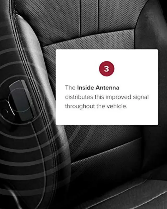 Alt view image 3 of 5 - weBoost Drive X (475021) Vehicle Cell Phone Signal Booster | Car, Truck, Van, or SUV | U.S. Company | All U.S. Carriers - Verizon, AT and T, T-Mobile, Sprint  and  More | FCC Approved (475021)