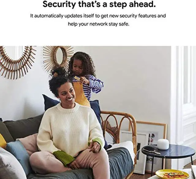 Alt view image 4 of 5 - Google Nest Wifi - Home Wi-Fi System - Wi-Fi Extender - Mesh Router for Wireless Internet - 2 Pack (GA00822-US)