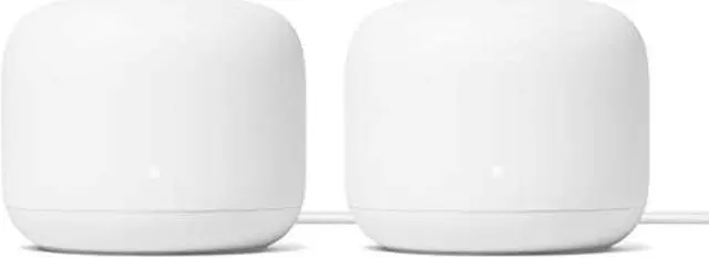 Main image of Google Nest Wifi - Home Wi-Fi System - Wi-Fi Extender - Mesh Router for Wireless Internet - 2 Pack (GA00822-US)