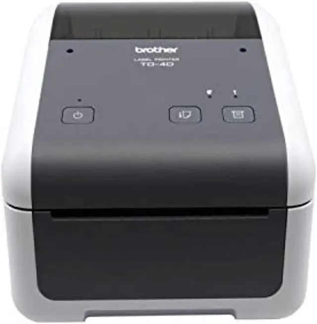 Main image of Brother TD4410D 4-inch Thermal Desktop Barcode and Label Printer, for Labels, Barcodes, Receipts and Tags, 203 dpi, 8 IPS, Standard USB and Serial (TD4410D)
