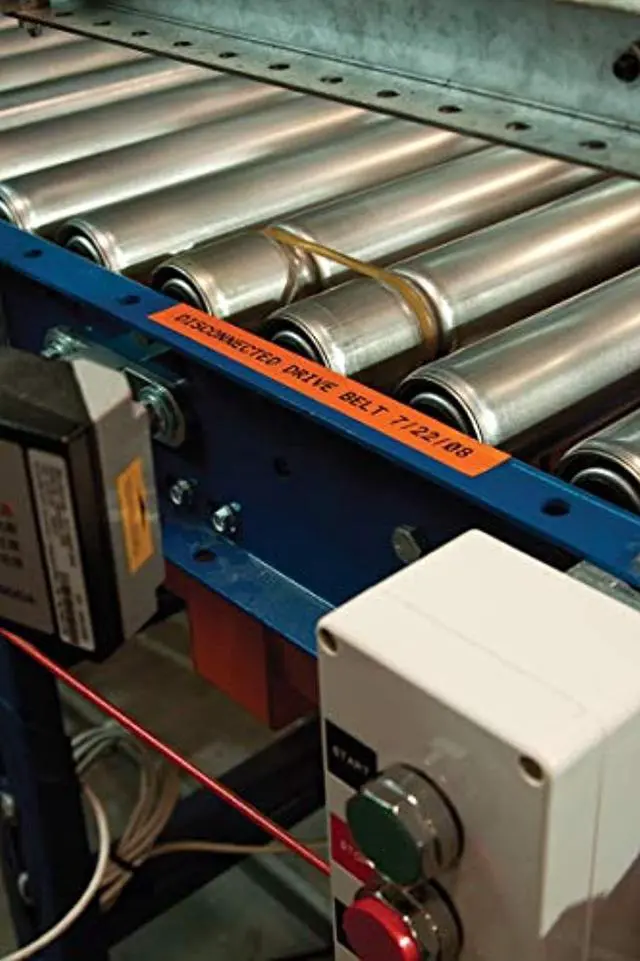 Alt view image 3 of 5 - Brady - 143370 MC-1500-595-OR-BK Vinyl B-595 Black on Orange Label Maker Cartridge, 25' Width x 1-1/2" Height, For BMP51/BMP53 Printers (143370)