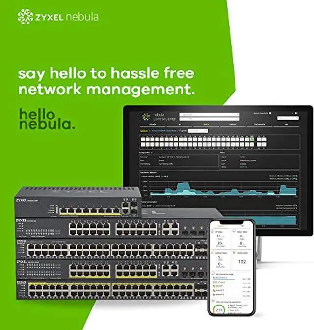 Alt view image 4 of 5 - Zyxel 8-Port Gigabit Ethernet High Powered PoE+ 130W NebulaFlex Smart Managed Switch | 2X RJ-45/SFP Ports | 802.3at 802.3af | Metal | Limited Lifetime [GS1920-8HPv2]