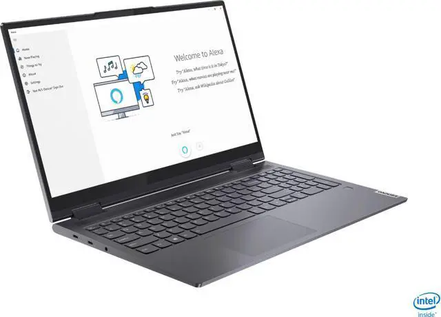 Alt view image 3 of 7 - Lenovo - Yoga 7i 2-in-1 15.6" Touch Screen Laptop - Intel Core i5 - 8GB Memory - 256GB Solid State Drive - Slate Grey (82BJ0001US)
