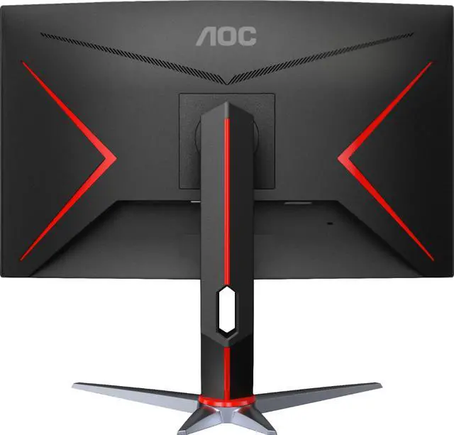 Alt view image 10 of 14 - AOC - G2 Series C27G2 27" LED Curved FHD FreeSync Premium Monitor (DisplayPort, HDMI, VGA) - Black/Red