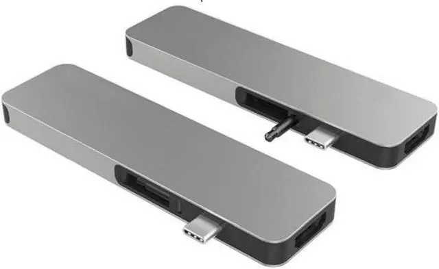 Alt view image 4 of 12 - Sanho Hyperdrive Solo 7-in-1 USB-C Hub for MacBook PC & Devices, Gray #SAGN21DG