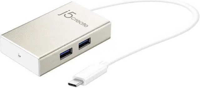 Alt view image 9 of 13 - j5create USB-C 4-Port HUB