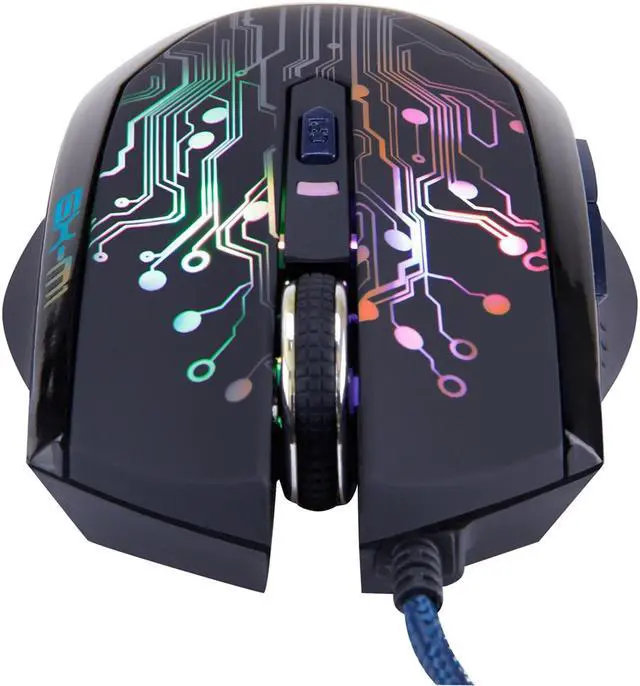 Alt view image 13 of 13 - ENHANCE GX-M1 Gaming Mouse with 3500 dpi, Optical Sensor and Color-Changing LED Lights