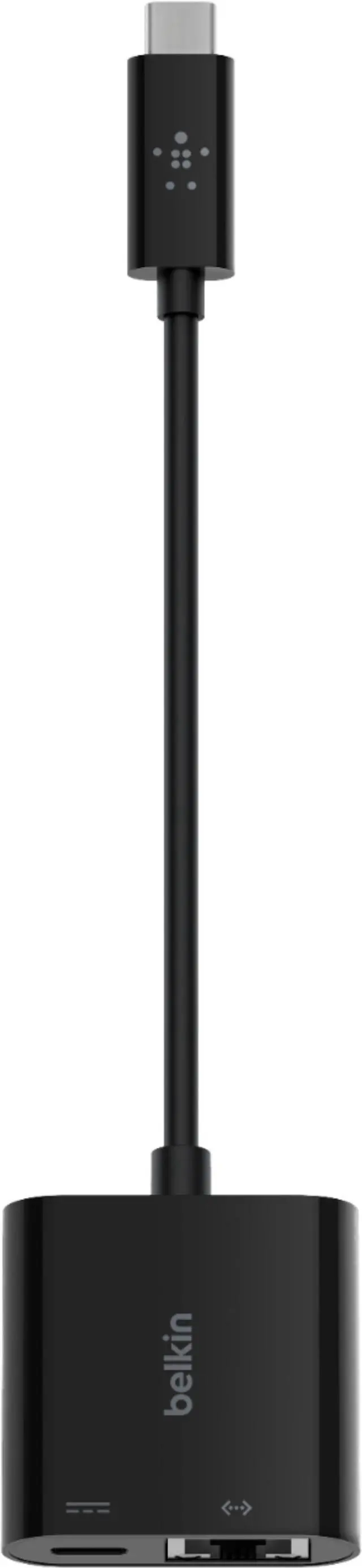 Alt view image 3 of 17 - Belkin - USB-C Network Adapter - Black (INC001BTBK)