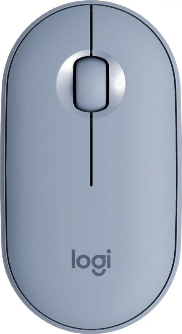 Alt view image 12 of 20 - Logitech PEBBLE M350 910-005773 Blue Grey 3 Buttons 1 x Wheel Dual (RF / Bluetooth Wireless) Optical Mouse