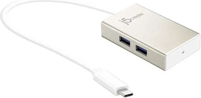 Alt view image 8 of 13 - j5create USB-C 4-Port HUB