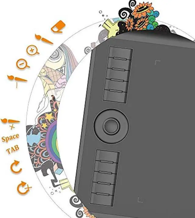 Alt view image 3 of 5 - GAOMON M10K PRO 10 x 6.25'' Tilt  and  Radial Support Drawing Tablet Can Work on Android OS  and  PC ,Comes with GAOMON Tablet Stand GMS01