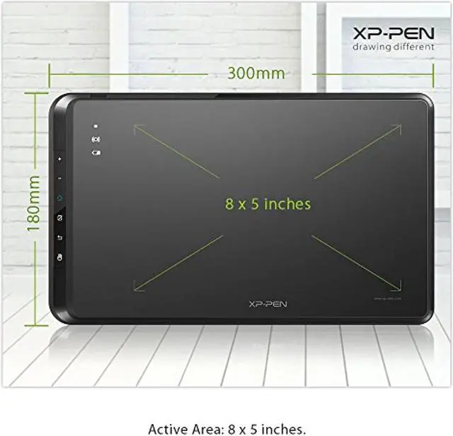 Alt view image 2 of 5 - XP-Pen Star05 V2 Wireless 2.4G Graphics Drawing Tablet Digital Tablet Painting Board with Touch Hot Keys and Battery-Free Passive Stylus (Star05)