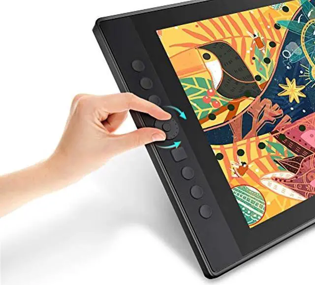 Alt view image 3 of 5 - VEIKK Drawing Monitor Tablet, VK1560 Drawing Tablet with Screen Full HD IPS Pen Display Graphic Monitor with Battery Free Passive (VK1560-001)