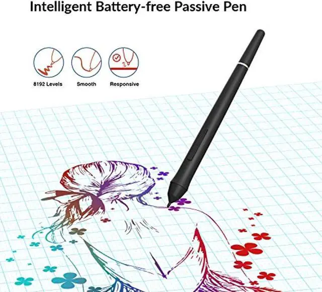 Alt view image 4 of 5 - VEIKK VK1560 Pro 15.6 Inch Pen Display Graphics Monitor IPS HD Screen Drawing Monitor with 7 Shortcut Keys and a Quick Dial (92%NTSC,8192 Level Pressure,2 Battery Free Pen) (VK1560PRO190805)