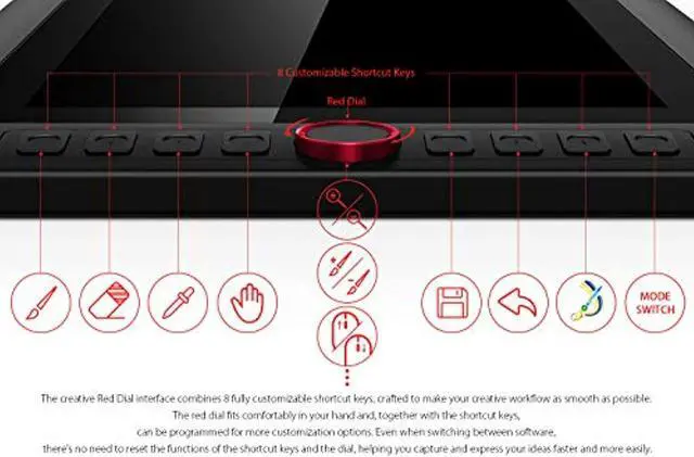 Alt view image 2 of 5 - XP-PEN Artist13.3 Pro 13.3 Inch IPS Drawing Monitor Pen Display Full-Laminated Graphics Drawing Monitor with Tilt Function and 8 Shortcut Keys (8192 Levels Pen Pressure, 123% sRGB) (Artist13.3Pro)