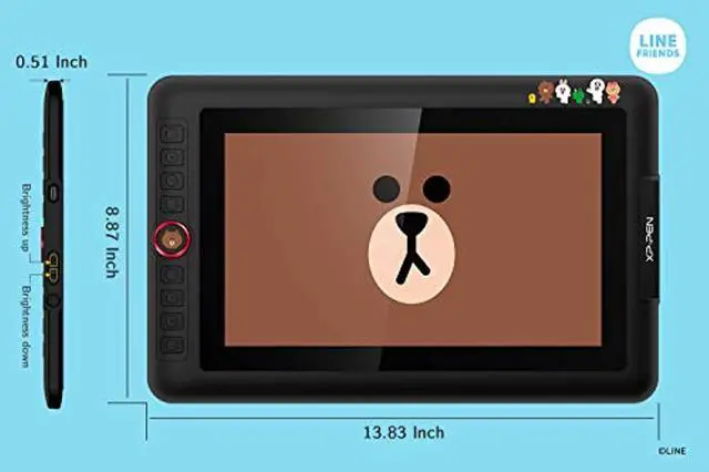 Alt view image 4 of 5 - XP-PEN Drawing Monitor Artist12 Pro Pen Display Line Friends Edition Drawing Tablet for Digital Drawing Beginner and Animation(Tilt Support 8192 Levels Pressure Sensitivity)