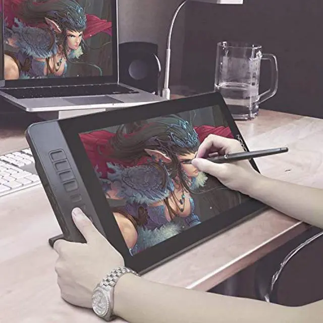 Alt view image 4 of 5 - GAOMON PD1560 Pen Display  and  20 Pen Nibs- 15.6'' 8192 Pen Pressure Graphics Drawing Monitor for Digital Drawing/ 2D 3D Art/Animation/Online Teaching and Meeting