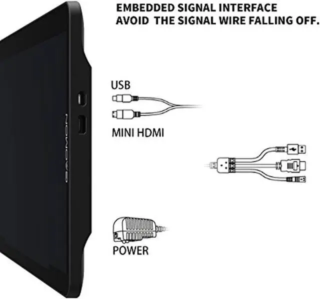 Alt view image 4 of 5 - GAOMON PD1560 15.6 Inches 8192 Levels Pen Display with Arm Stand 1920 x 1080 HD IPS Screen Drawing Tablet with 10 Shortcut Keys (4335212504)