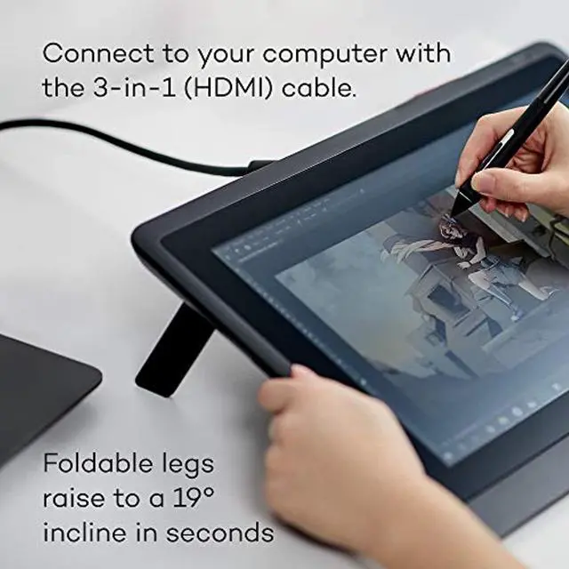 Alt view image 5 of 5 - Wacom DTK1660K0A Cintiq 16 Drawing Tablet with Screen (DTK1660K0A)