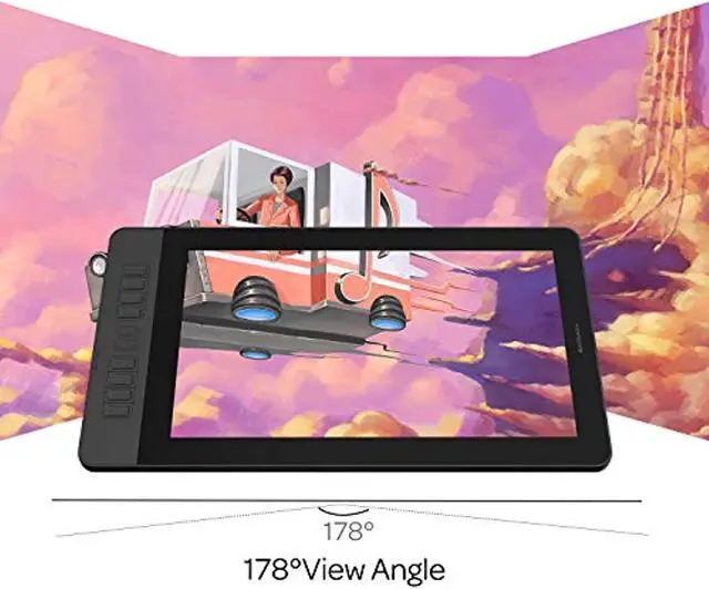 Alt view image 4 of 5 - GAOMON PD1561 15.6 Inches Full HD IPS Pen Display with 8192 Levels Pressure Sensitive Tilt Support Battery-Free Pen and 10 Shortcut Keys Graphics Drawing Tablet Monitor