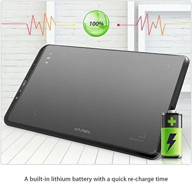 Alt view image 5 of 5 - XP-Pen Star05 V2 Wireless 2.4G Graphics Drawing Tablet Digital Tablet Painting Board with Touch Hot Keys and Battery-Free Passive Stylus (Star05)