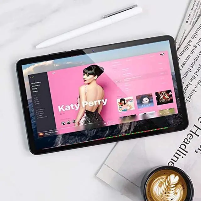 Alt view image 5 of 5 - Dragon Touch K10 Tablet, 10 inch Android Tablet with 16 GB Quad Core Processor, 1280x800 IPS HD Display, Micro HDMI, GPS, FM, 5G WiFi, Black Metal Body
