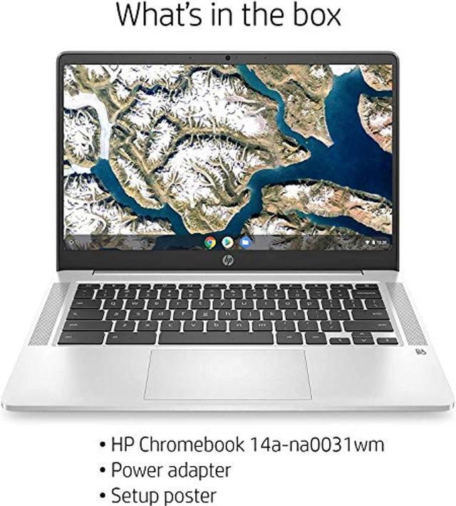 Alt view image 5 of 5 - HP 14 Chromebook Laptop Computer 14" HD SVA Anti-Glare Display Intel Celeron Dual-Core N5000 Processor 4GB DDR4 64GB eMMC Backlit WiFi Webcam Chrome OS Google Classroom Compatible w/ 32GB SD Card