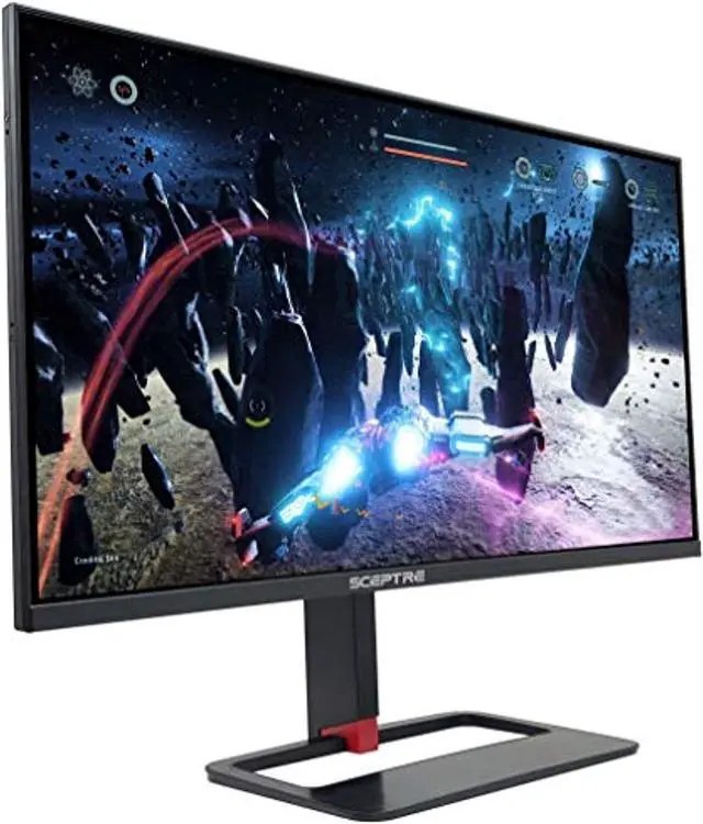 Main image of Sceptre 27 inch QHD IPS LED Monitor 2560x1440 HDR400 HDMI DisplayPort up to 144Hz 1ms Height Adjustable, Build-in Speakers, Gunmetal Black 2021 (E275B-QPN168) (E275B-QPN168)