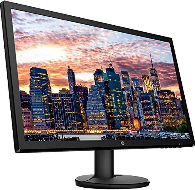 Alt view image 2 of 5 - HP V24 FHD 1920x1080 Monitor Bundle with HDMI, FreeSync, Low Blue Light, and Mini Bluetooth Speaker for Professional Sound, Built-in Microphone and Remote Shutter for Photos (ASIHLAMZ452)