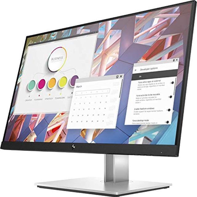 Alt view image 3 of 5 - HP EliteDisplay E24 G4 24 Inch IPS LED Backlit, FHD 1920 x 1080, Blue Light Filter, HDMI, VGA, DisplayPort Monitor (9VF99AA#ABA)