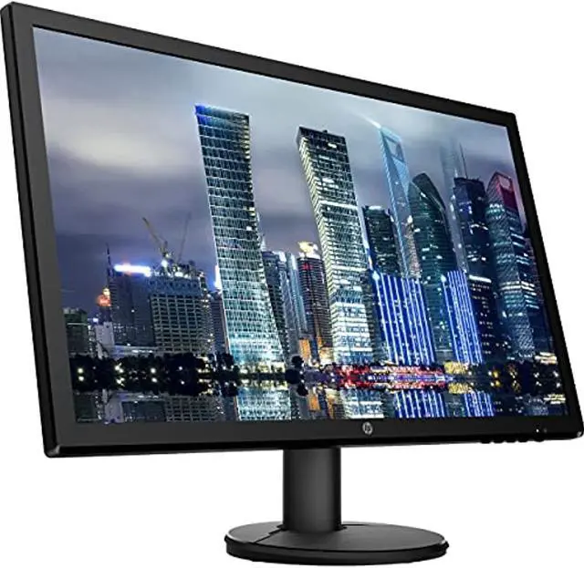 Alt view image 3 of 12 - HP V24 FHD 1920x1080 Monitor 2 Pack Bundle with HDMI, FreeSync, Low Blue Light, and 2 Bluetooth Speakers for Professional Sound, Built-in Microphone and Remote Shutter for Photos (ASIHLAMZ456)