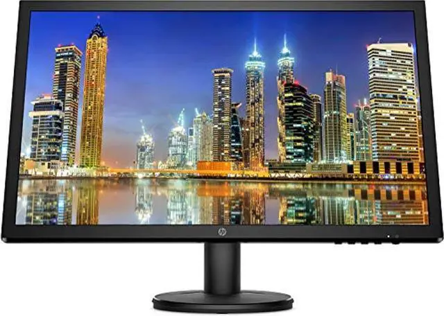 Alt view image 2 of 7 - HP V24 24 inch TN Full HD 1920 x 1080 LED Backlit LCD Monitor 2-Pack Bundle with HDMI and VGA ports, AMD FreeSync, 75Hz Refresh Rate, Low Blue Light and Desk Mount Clamp Dual Monitor Stand (DH112257)