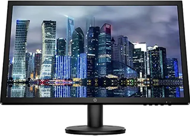 Alt view image 4 of 12 - HP V24 FHD 1920x1080 Monitor 2 Pack Bundle with HDMI, FreeSync, Low Blue Light, and 2 Bluetooth Speakers for Professional Sound, Built-in Microphone and Remote Shutter for Photos (ASIHLAMZ456)