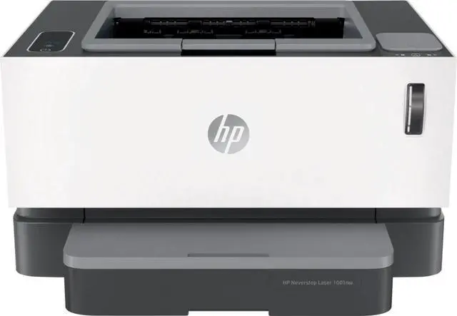 Main image of HP - Neverstop 1001nw Wireless Black-And-White Laser Printer - White (5HG80A#BGJ)
