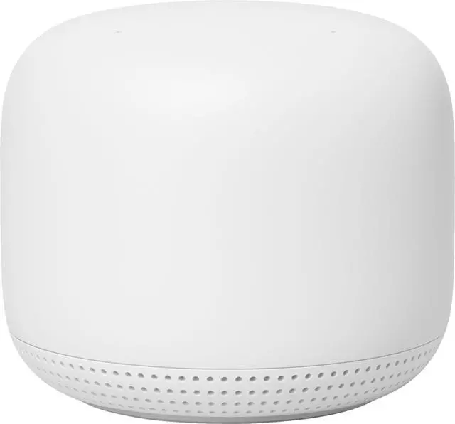 Alt view image 4 of 18 - Google Nest Wifi Point with Google Assistant 1-Pack Snow - 1600 square feet coverage - 768 MB RAM & 512 MB Flash - Capacitive touch controls - Bluetooth? 5.0 - Compatible with previous generation