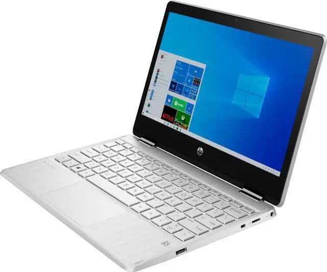 Alt view image 2 of 2 - HP - Pavilion x360 2-in-1 11.6" Touch-Screen Laptop - Intel Pentium Silver - 4GB Memory - 128GB SSD - Natural Silver (11M-AP0023DX)