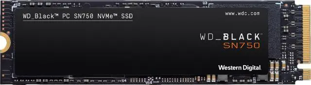 Alt view image 6 of 14 - WD - Black SN750 NVMe SSD 1TB Internal PCI Express 3.0 x4 (NVMe) Solid State Drive for Laptops Western Digital WDBRPG0010BNC-WRSN