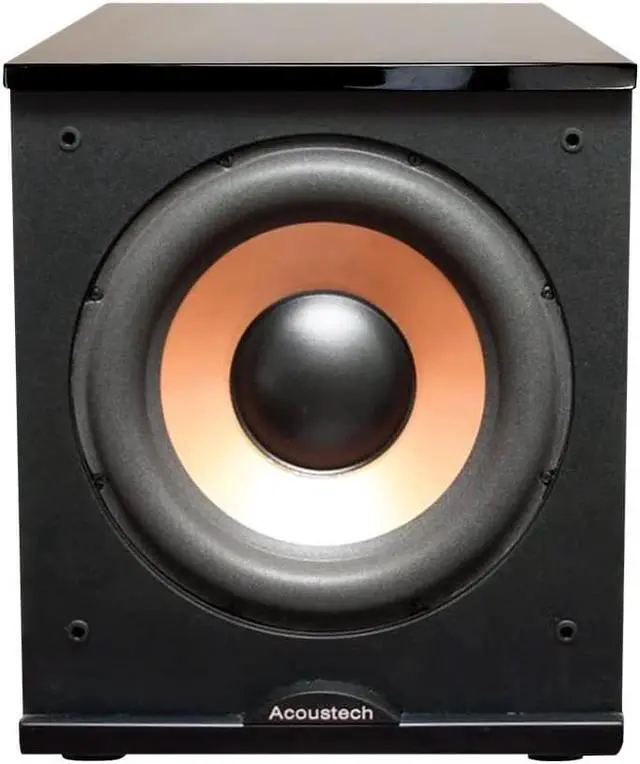 Alt view image 6 of 12 - BIC America H-100II 500-Watt Acoustech 12 Front-Firing Powered Subwoofer with Black Lacquer Top