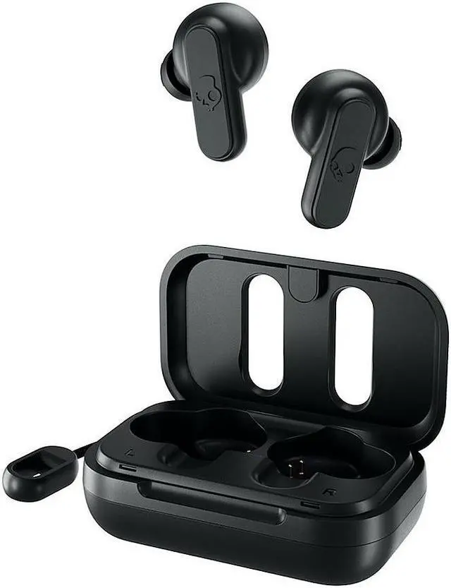 Alt view image 3 of 16 - skullcandy dime true wireless in-ear earbud - true black