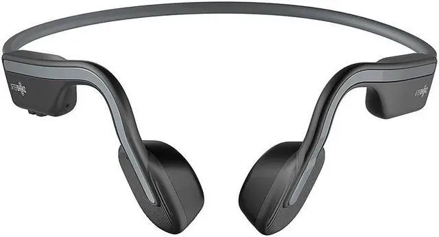 Alt view image 7 of 10 - Aftershokz OpenMove Open-Ear Wireless Headphones (Slate Grey)