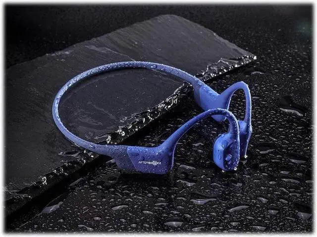 Alt view image 10 of 14 - AfterShokz AS800BE Aeropex Wireless Bone Conduction Headphones - Blue