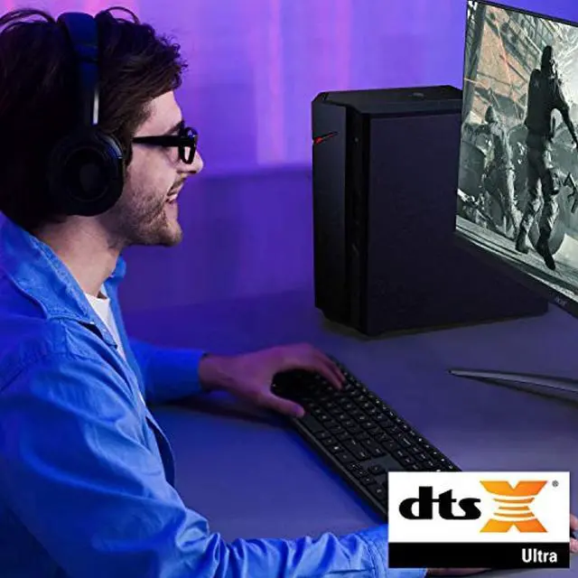 Alt view image 5 of 5 - Acer Nitro 50 Gaming Desktop, 10th Gen Intel Core i5-10400F 6-Core Processor, GeForce GTX 1650, 8GB DDR4, 512GB NVMe M.2 SSD, Intel WiFi 6, Keyboard and Mouse, N50-610-UR14 (DG.E26AA.001)