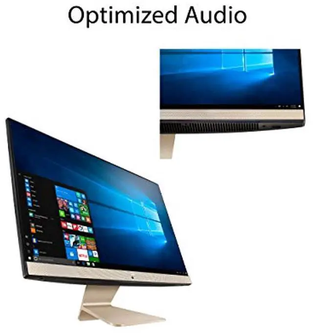 Alt view image 4 of 5 - ASUS AiO All-in-One Desktop PC, 23.8? FHD Anti-glare Display, Intel Pentium Gold 7505 Processor, 8GB DDR4 RAM, 256GB PCIe SSD, Windows 10 Home, Kensington Lock, V241EA-ES001 (V241EA-ES001)