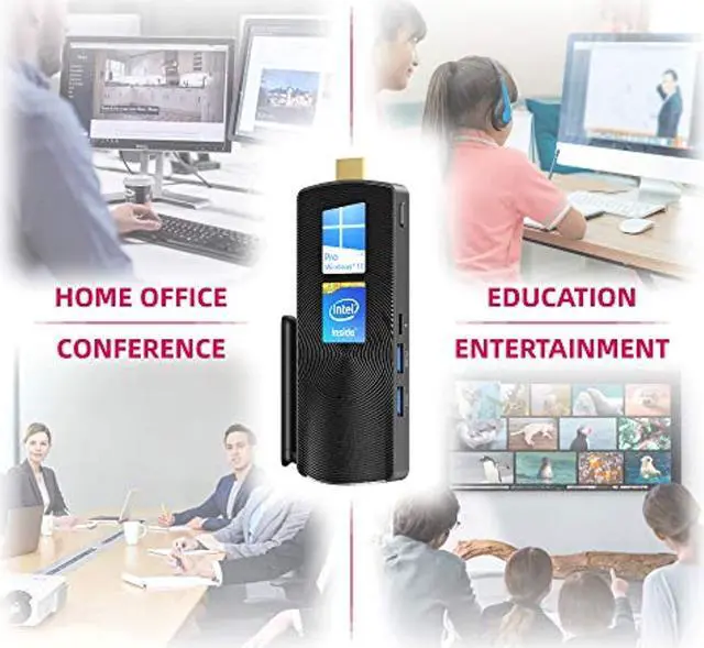 Main image of MeLE Mini PC Stick Windows 10 Pro 8GB DDR 128GB eMMC Intel Celeron J4125 Processor Quad-Core Fanless Mini Computer 4K HD BT4.2 2.4G/5.0G Dual Band WiFi USB3.0 (Intel J4125/8GB+128GB/Win10Pro)