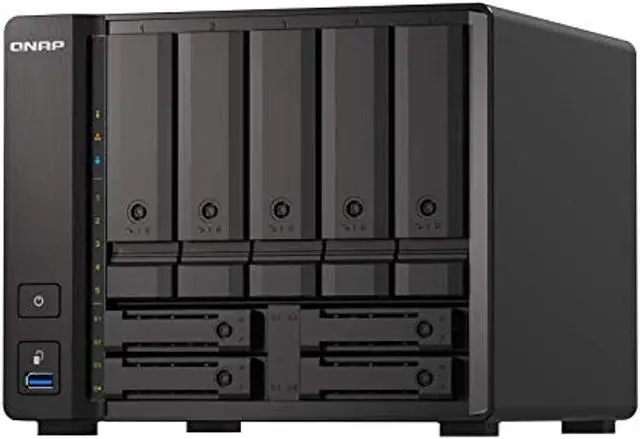 Alt view image 2 of 5 - QNAP TS-h973AX-8G 9-Bay QuTS Hero NAS with 10GbE/2.5GbE Connectivity (TS-h973AX-8G)