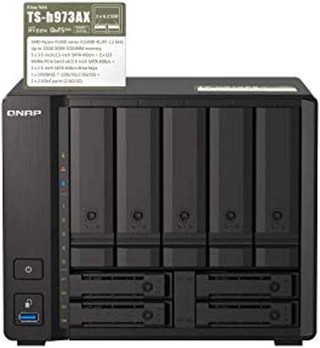 QNAP TS-h973AX-8G 9-Bay QuTS Hero NAS with 10GbE/2.5GbE